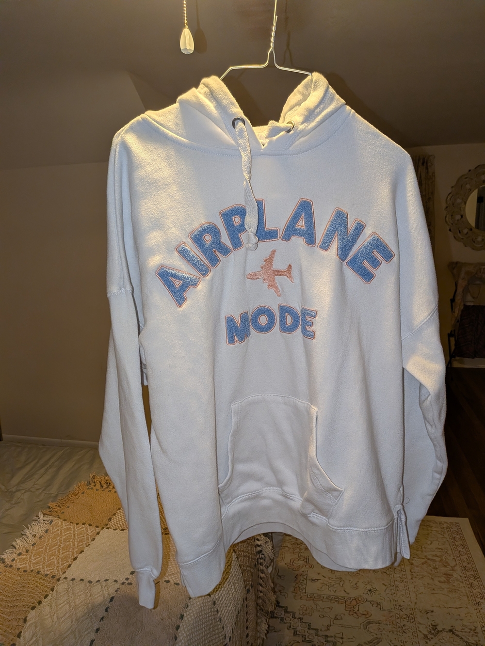 AIRPLANE MODE Hoodie with Plane Graphic
